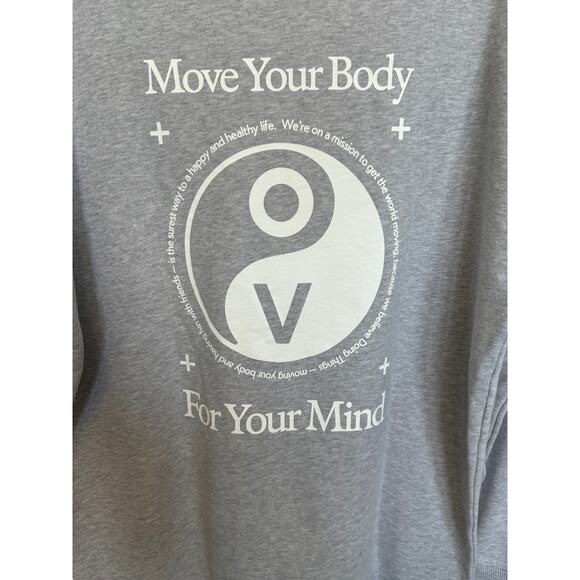 New ~ Outdoor Voices ~ OV Graphic Sweatshirt Size XS OVERSIZED - Picture 5 of 7